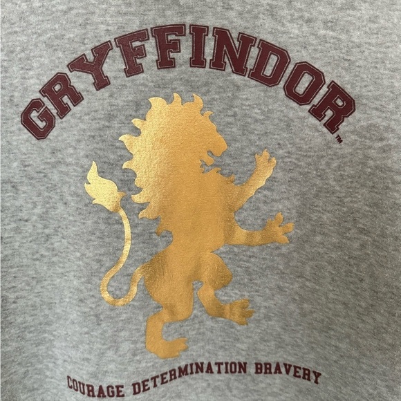 Harry Potter Gryffindor grey hoodie. Size L - Picture 2 of 6